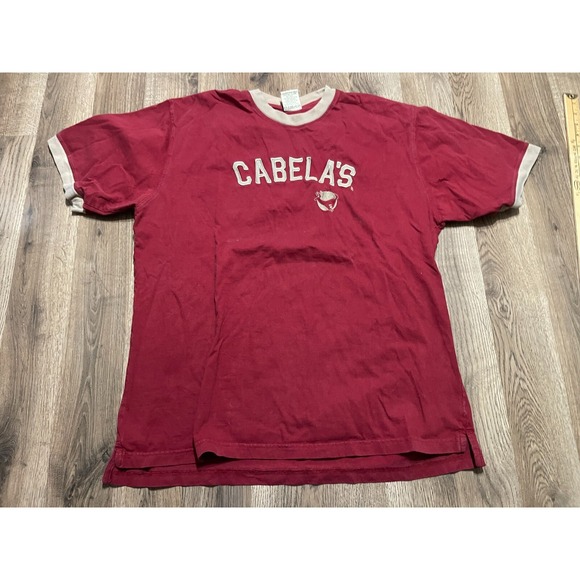 Cabela's Other - Cabela's Shirt, Men's Size Large, Red, Logo, Short Sleeve, Crew Neck